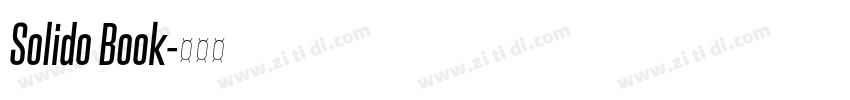 Solido Book字体转换 Solido Book字体转换